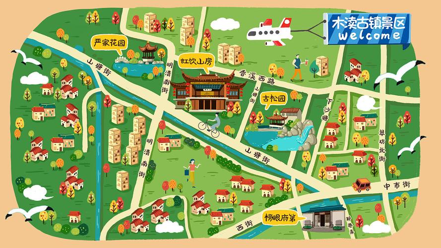 湖南手绘地图：一机在手，智慧景区游览无忧